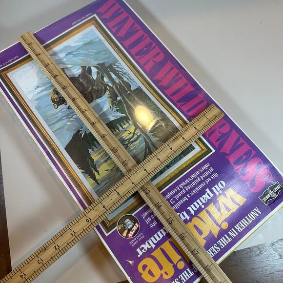 NEW Craft House Oil Pant By Number Kit Wild Life 10x18 Winter Wildnerness - Picture 8 of 8